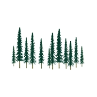 0592010 SUPER SCENIC TREES: CONIFER 2" to 4" SCENIC N-scale, 36/pk