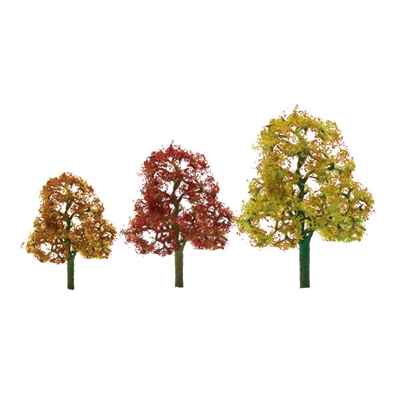 0592061 PREMIUM TREES: DECIDUOUS Autumn PREMIUM HO-scale, 2/pk