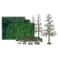 0592068 SUPER SCENIC TREES: PINE 8" SCENIC KIT All-scales, 6/pk