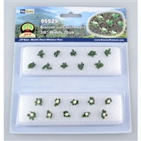 0595529 BROCCOLI & CAULIFLOWERS 3/8" tall HO-scale, 20/pk