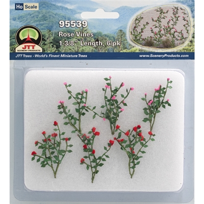 0595539 ROSE BUSHES 1-3/8" long HO-scale, 6/pk