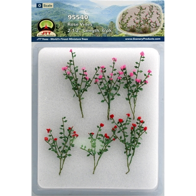 0595540 ROSE BUSHES 2-1/2" long O-scale, 6/pk