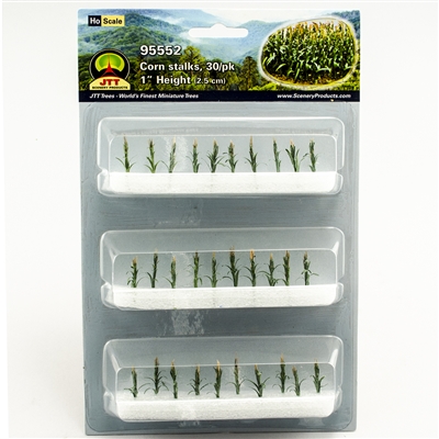 0595552 CORN STALKS 1" tall HO-scale, 30/pk