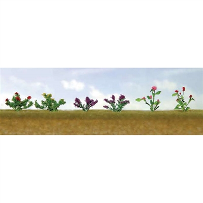 0595558 FLOWER PLANTS ASSORTMENT 1, O-scale, 10/pk