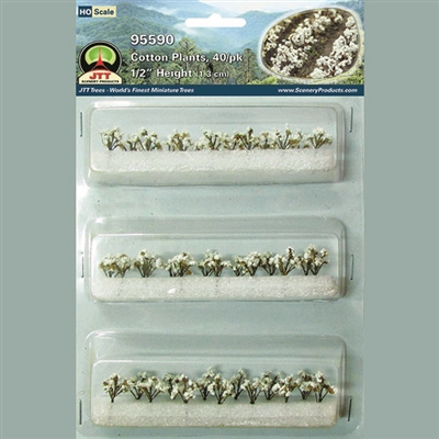 0595590 COTTON PLANTS, HO-scale, 40/pk