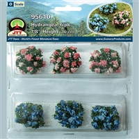 0595610 HYDRANGEA, O-scale, 6/pk