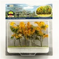 0595623 WOODS EDGE TREES Fall Mixed, 3" to 3.5", HO-scale, 9/pk