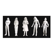 0597107 FIGURES Female, 1/4"=1'-0" 1:48, White 5/pk