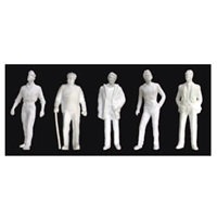 0597116 FIGURES Male, 1/4"=1'-0" 1:48, White 5/pk