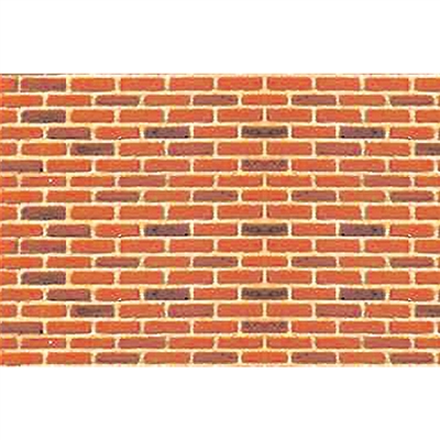 0597423 PATTERN SHEETS, Brick, O-scale (1:48) 2/pk