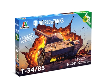 5534102 1/72 World of Tanks: T-34/85 (Fast Assembly)