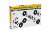 553909 1/24 European Tractors Tyres and Rims