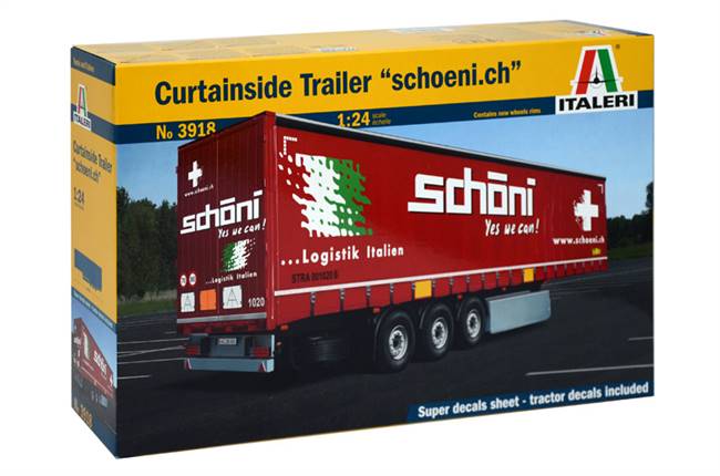 553918 1/24 Curtainside Trailer "schoeni.ch"