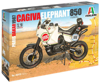 554643 1/9 Cagiva "Elephant" 850 Paris-Dakar 1987