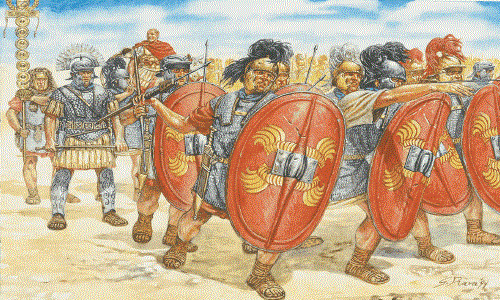 556021 1/72 Roman Infantry