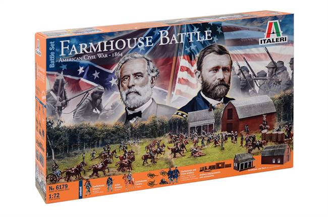 556179 1/72 Farmhouse Battle - American Civil War 1864