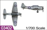 703402 1:700  Aircraft-SBD-3 DAUNTLESS