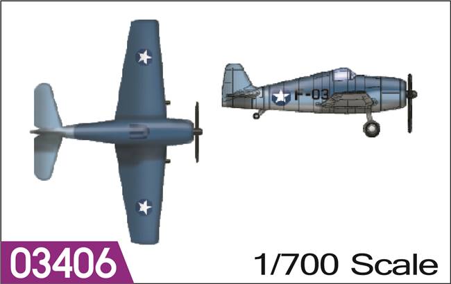 703406 1:700  F6F HELLCAT