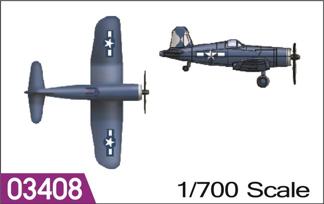 703408 1:700  F4U-4 CORSAIR