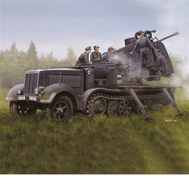 709513 1/35 German 5cm FLAK 41auf Selbstfahrlafette(Sd.Kfz.7/2)