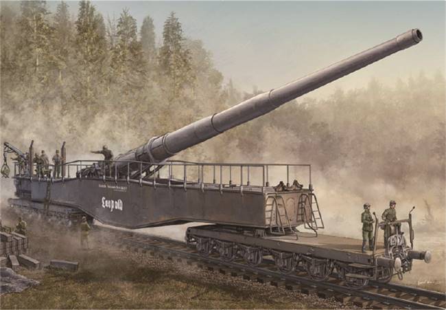 82903 1/72 German 280mm K5E Railway Gun Leopold
