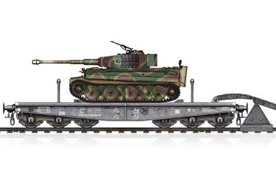 82934 1/72 Schwere Plattformwagen Type Ssyms 80 & PzKpfw. VI Ausf. E Sd.Kfz.181 Tiger I (Mid-Production)