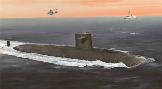 83519 1/350 French Navy Le Triomphant SSBN