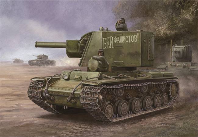 84815 1/48 Russian KV Big Turret Tank