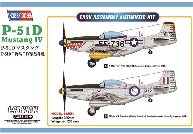 85806 1/48 P-51D Mustang IV Fighter