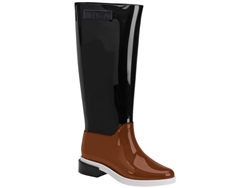 Black Brown Long Boot