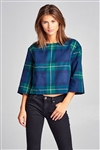 Plaid Out Of Here Top