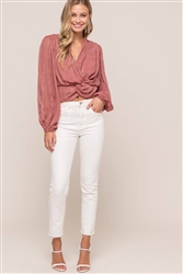 Twisted Front Blouse