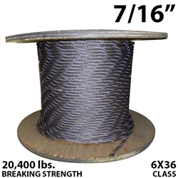 7/16 Inch Coil Domestic Bulk Wire Rope BIWRC 6X37