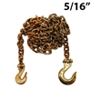 5/16 Inch Grade 70 Transport Binder Chain with Grab Hook and Slip Hook