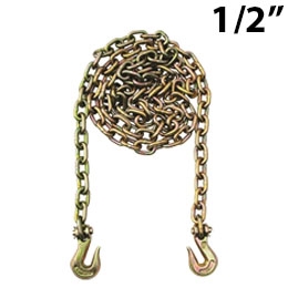 1/2 Inch Grade 70 Transport Binder Chain with Grab Hooks