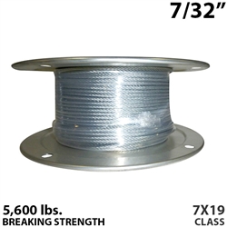 7/32" 7x19 Galvanized Aircraft Cable