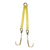 Nylon V Bridle with J Hooks & Mini T Hooks 15"