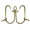 GRADE 70 2' Leg V Chain with 15" J Hooks, T Hooks, Grab Hooks, and Pear Link