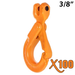 3/8" GRADE 100 Clevis Self Locking Hook X100 BRAND