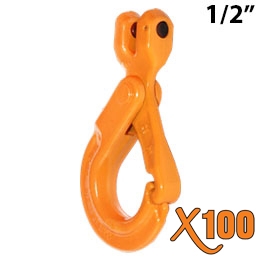 1/2" GRADE 100 Clevis Self Locking Hook X100 BRAND