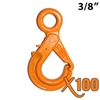 3/8" GRADE 100 Eye Self Locking Hook X100 BRAND