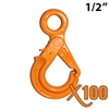 1/2" GRADE 100 Eye Self Locking Hook X100 BRAND