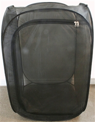 Black 23" by 23" by 35" Popup Cage without Vinyl Window