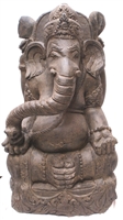 3ft Large Carved Stone Ganesh GANESHA ZEN GARDEN STATUE Asian Outdoor Decor