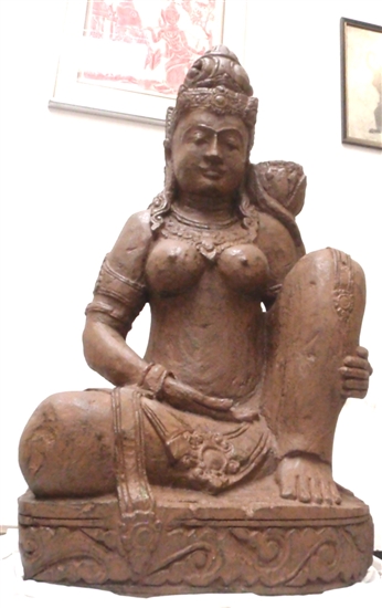 4ft Tantric Devi Tara Kali Goddess Statue CARVED STONE India Mahadevi Art