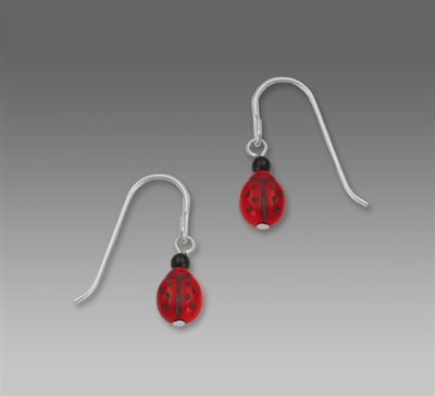 Sienna Sky Earrings-Lady Bug Red Drop