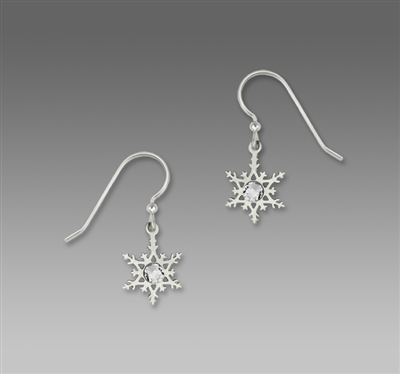 Sienna Sky Earring-Rhinestone Snowflake