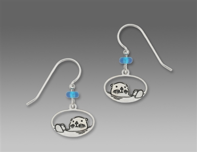 Sienna Sky Earrings-Silvery Sea Otter