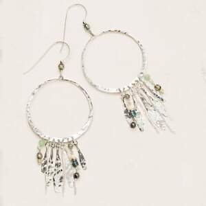 Holly Yashi Earrings-â€œAltamira Hoopsâ€-Silver