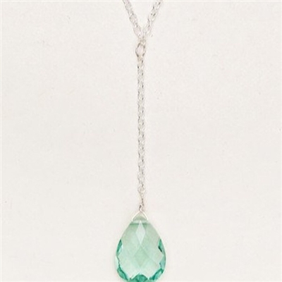 Holly Yashi Y Drop Necklace-Lucinda-Seafoam Green